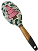 CHR21 PINK TREE GREEN & AB  STONE HAIR BRUSH