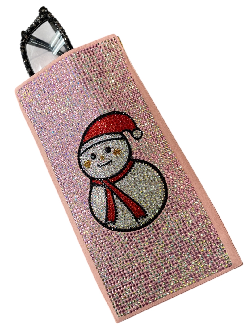 CHR27 SNOWMAN PINK SUNGLASSES BAG