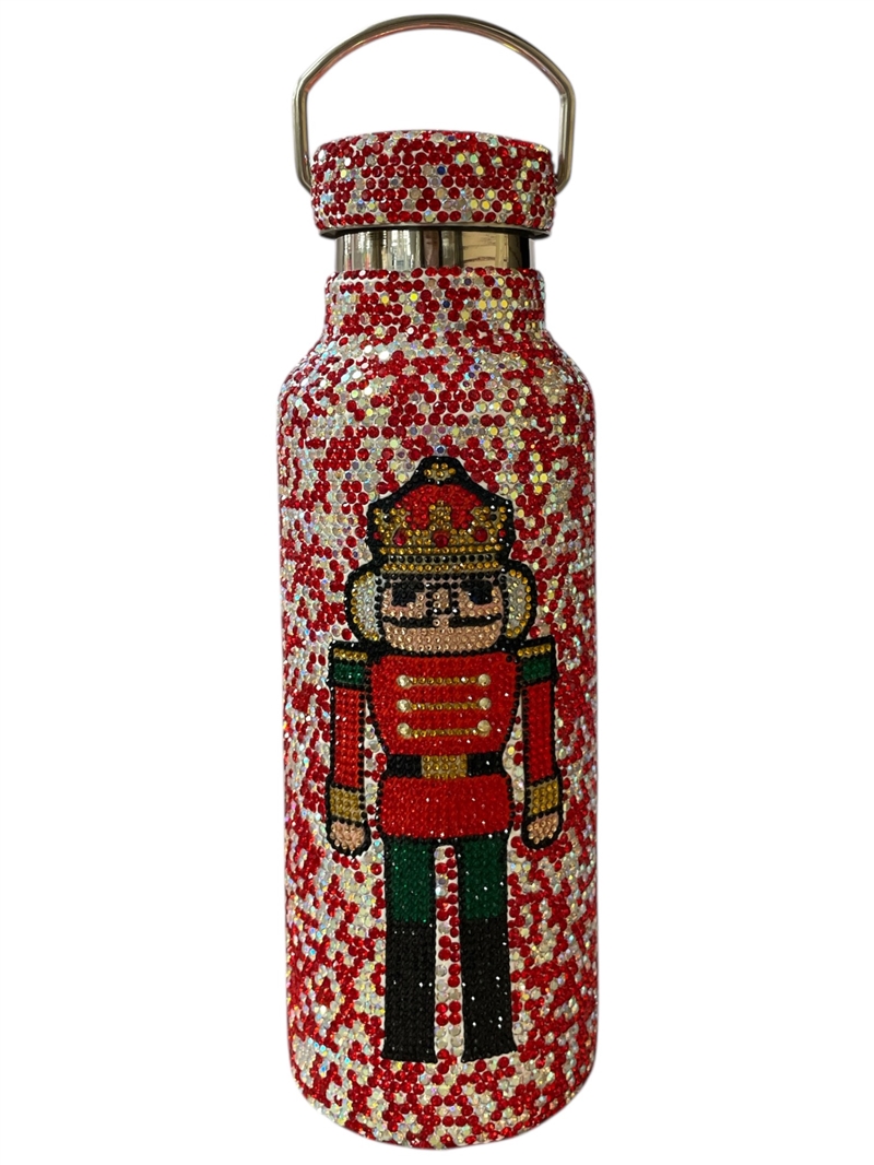CHR4 NUTCRACKER RHINESTONE RED GYM BOTTLE