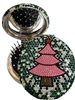 CHR54  PINK TREE  HAIR BRUSH WITH MIRROR
