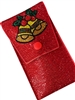CHR64R SLEIGH BELLS RED TRAVEL MAKE UP BRUSH SET