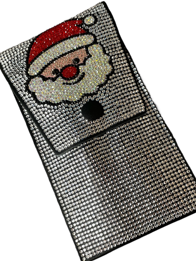 CHR65S SANTA SILVER TRAVEL MAKE UP BRUSH SET