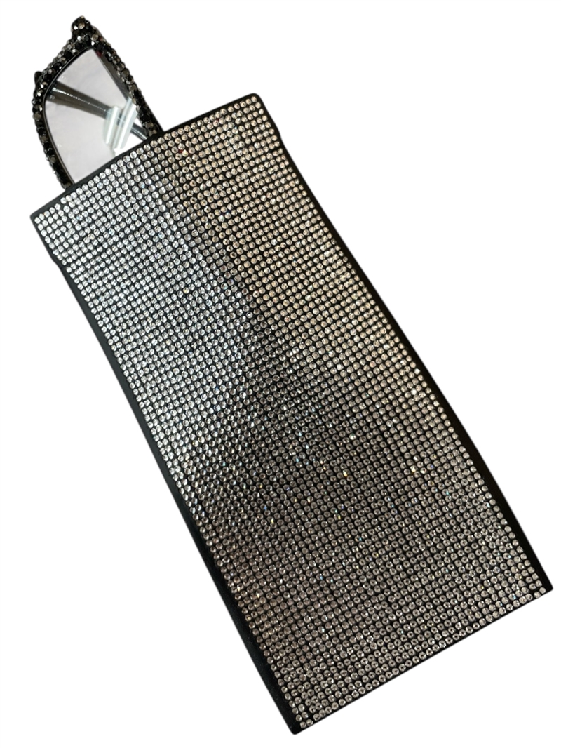 CHR72SL SOLID BLING CLEAR SILVER SUNGLASSES BAG