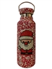CHR9  SANTA  RHINESTONE RED GYM BOTTLE
