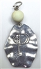 CM888 P NATURAL STONE MONOGRAM CHARM