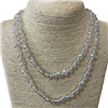 CN368CR 36" 8MM CLEAR CRYSTAL NECKLACE