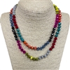 CN368MUT 36" 8MM MULTI COLOR CRYSTAL NECKLACE