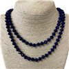 CN368RB 36" 8MM ROYAL BLUE CRYSTAL NECKLACE