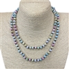 CN368SP  36" 8MM SPRING COLORS CRYSTAL NECKLACE