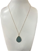 CN4208  SEMI-PRECIOUS STONE TREARDROP NECKLACE