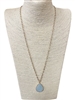 CN4242 NATURAL  STONE LONG NECKLACE