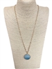 CN4243  NATURAL STONE LONG NECKLACE
