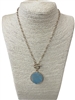 CN4245  NATURAL STONE SHORT NECKLACE