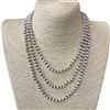 CN606BHS  60" 6MM BLUSH CRYSTAL NECKLACE