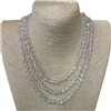 CN608CL ''60'' 8MM CLEAR  CRYSTAL NECKLACE