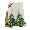 CR08  ACRYLIC CHRISTMAS TREE  EARRINGS