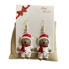 CR13  CHRISTMAS BEAR EARRINGS