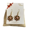 CR19  MULTI COLOR SNOWFLAKE  EARRINGS