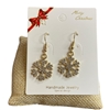 CR28 RHINESTONE SNOWFLAKE EARRINGS