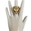 CR300R  DOUBLE HEART STRETCH RING