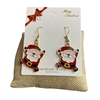 CR35  SANTA  DANGLE  EARRINGS
