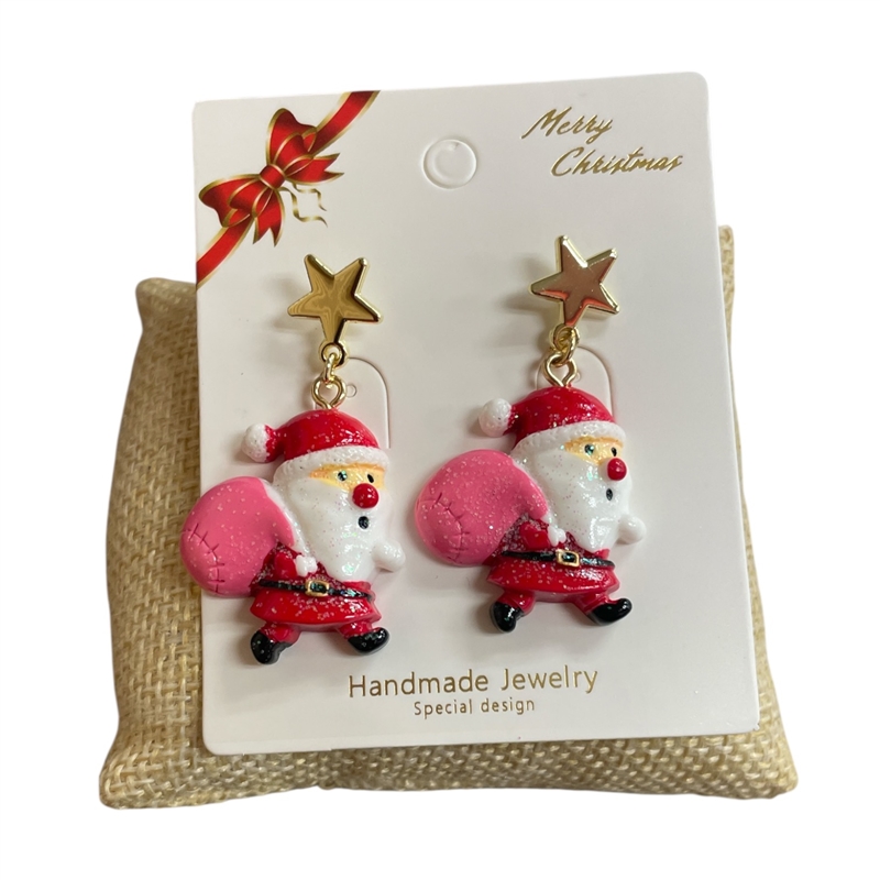 CR40  SANTA STUD  EARRINGS