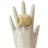 CR4360 IVORY SQUARE STONE GOLD RING