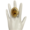 CR5536  OVAL  CRYSTAL STONE IN CENTER RING