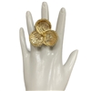 CR5828  GOLD CLOVER RING