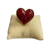 CR6900 RED ACRYLIC HEART STRETCH RING