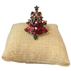 CR90005 XMAS TREE RED MULTI  STRETCH RING