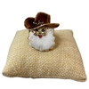 CR9017B BROWN HAT COWBOY SANTA STRETCH RING