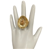 D80 OVAL  CRYSTAL STONE IN CENTER RING