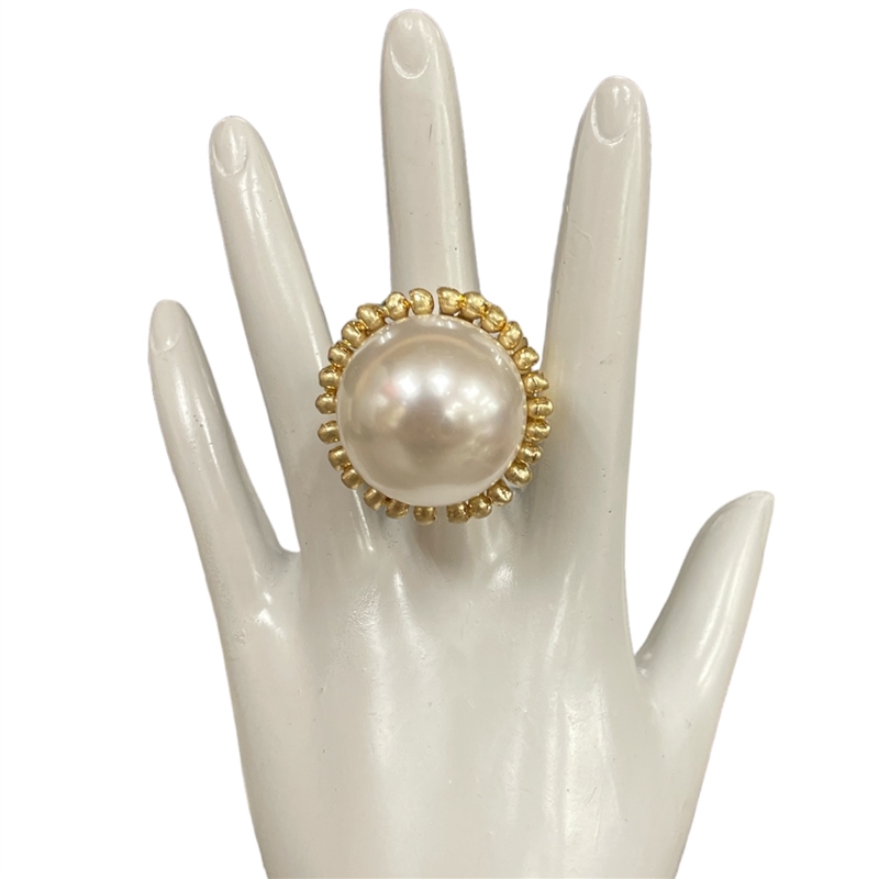 D807 CHUNKY PEARL RING