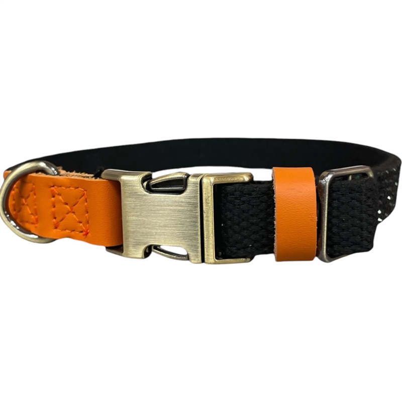 DG201B BLACK RHINESTONES  DOG COLLAR