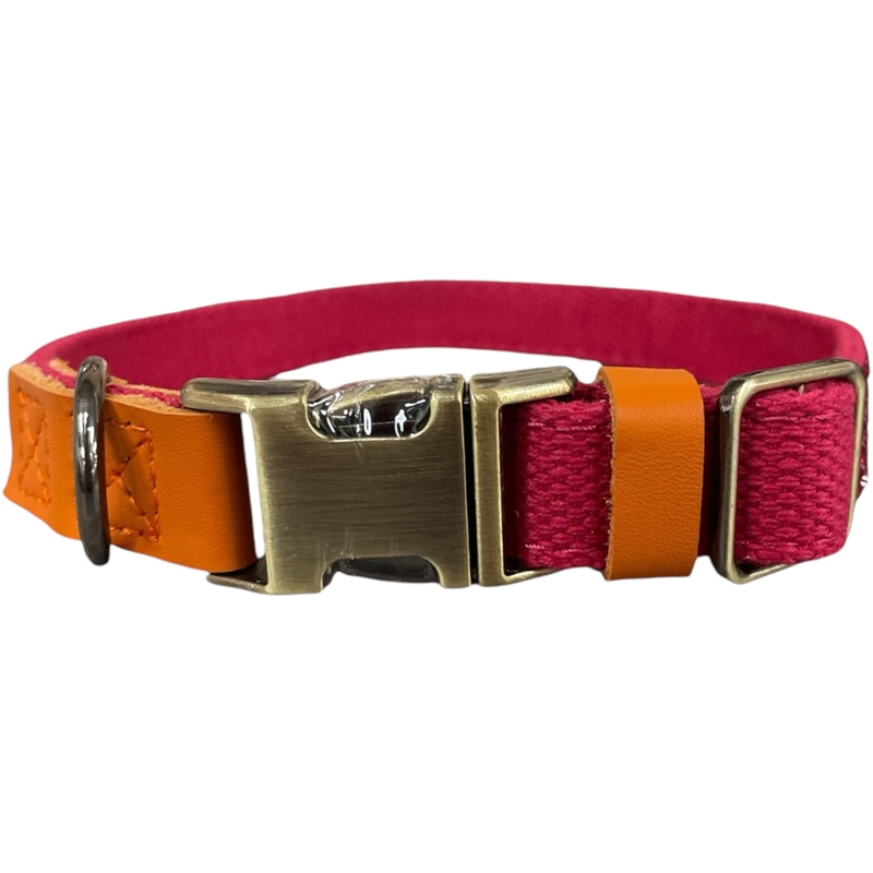DG201R RED RHINESTONE DOG COLLAR