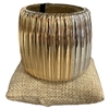 DR113 TWO TONE CHUNKY SHINY BRACELET