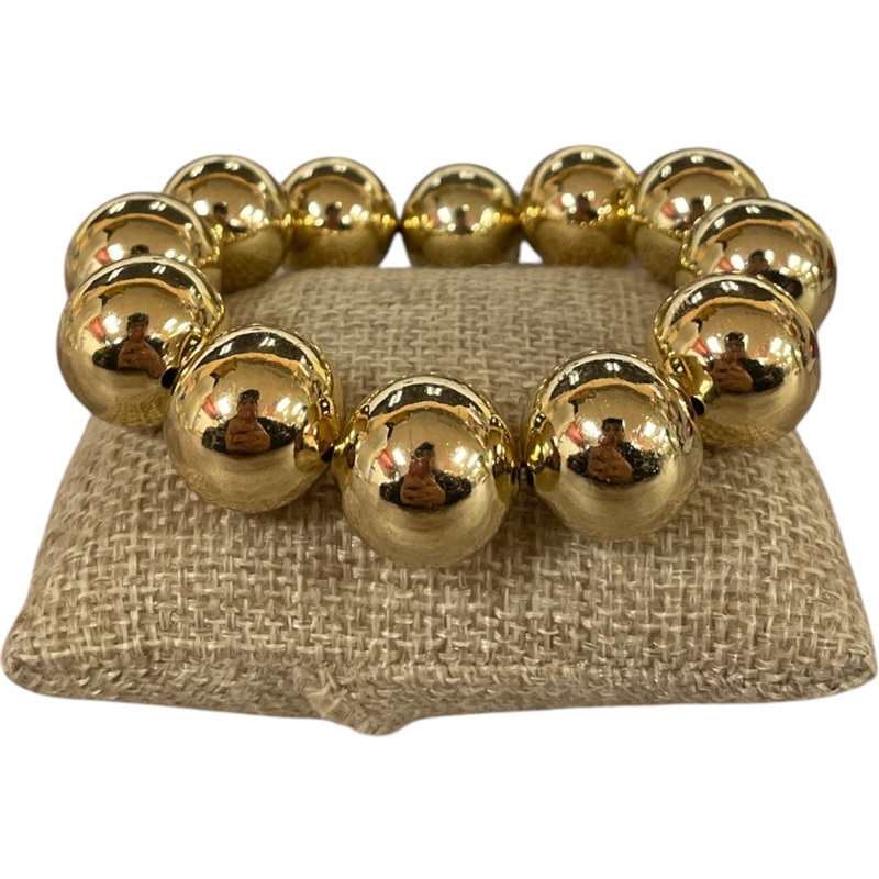 DR138 18MM GOLD SHINY CHUNKY BRACELET
