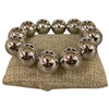 DR139 18MM SILVER SHINY CHUNKY BRACELET