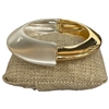 DR401M  MATTE SILVER & GOLD BRACELET