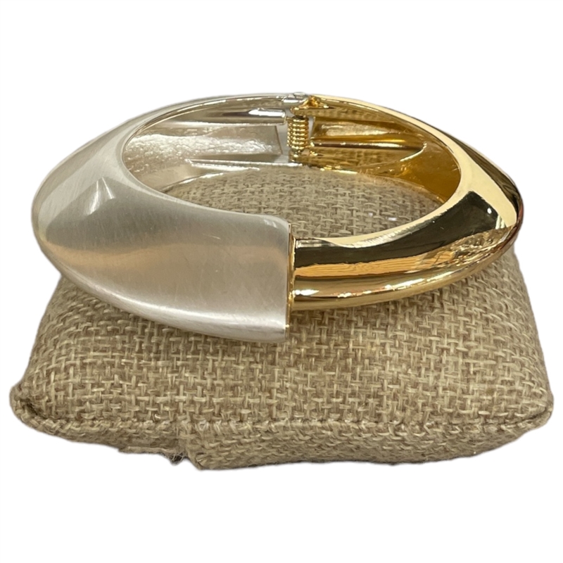 DR401M  MATTE SILVER & GOLD BRACELET