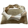 DR406 MATTE SILVER TWIST CHUNKY BRACELET