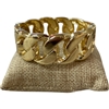 DR409 GOLD CHAIN LINK CHUNKY BRACELET