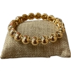 DR410 GOLD DOT LINK CHUNKY BRACELET