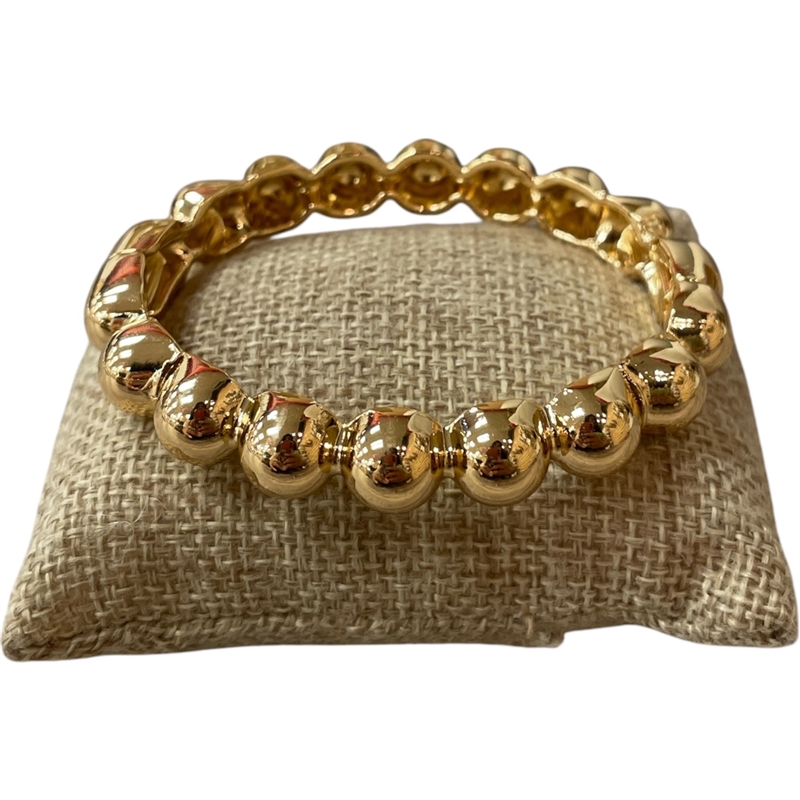 DR410 GOLD DOT LINK CHUNKY BRACELET
