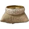 DRO170 WHITE ENAMEL GOLD CHUNKY BRACELET