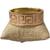 DRO171 BLUSH ENAMEL GOLD CHUNKY BRACELET