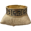 DRO172 BLACK ENAMEL GOLD CHUNKY BRACELET