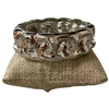 DRO178 SILVER NUGGET LINK CHUNKY BRACELET