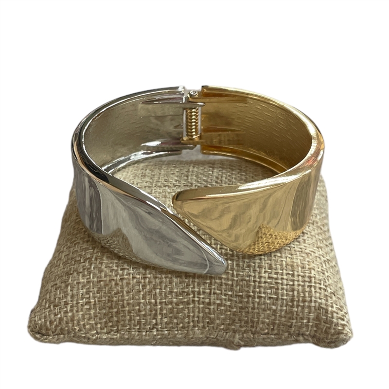 DRO332  SHINY TWO TONE BRACELET